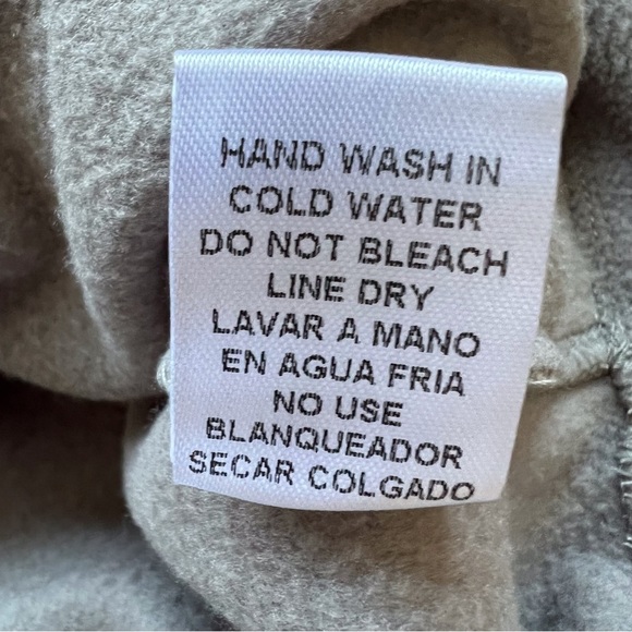 Entro Pullover Colorblock Fleece Tan Grey Cream Sherpa Snap Neck Cozy Size Small - Picture 7 of 7